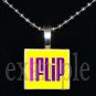 I FLIP Gymnastics GYM Team Scrabble Necklace Pendant Charm Key-chain Gift