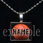 BASKETBALL Personalized Team NAME Scrabble Necklace Pendant Charm Key-chain