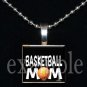BASKETBALL MOM Scrabble Necklace Pendant Charm or Key-chain