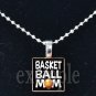 BASKETBALL MOM Scrabble Necklace Pendant Charm or Key-chain