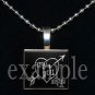 LOVE Sweetheart xOx Personalized CHALK HEART Scrabble Tile Pendant Necklace Charm Key-chain