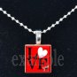 LOVE Sweetheart xOx Personalized Scrabble Tile Pendant Necklace Charm Key-chain