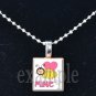 LOVE Sweetheart xOx BE MINE Scrabble Tile Pendant Necklace Charm Key-chain