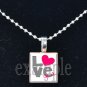 LOVE Sweetheart xOx Personalized Scrabble Tile Pendant Necklace Charm Key-chain