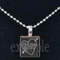 LOVE Sweetheart xOx Personalized CHALK HEART Scrabble Tile Pendant Necklace Charm Key-chain