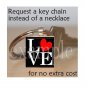 LOVE Sweetheart xOx Personalized Scrabble Tile Key-chain