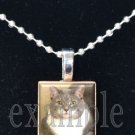 Personalized Custom ANY Image Pet CAT/KITTEN Tile Pendant Necklace Charm or Key-chain