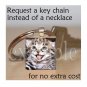 Personalized Custom ANY Image Pet CAT/KITTEN Tile Pendant Necklace Charm or Key-chain
