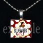 BLUEWATER SEMINOLES GIRL Elementary School Team Mascot Pendant Necklace Charm or Keychain