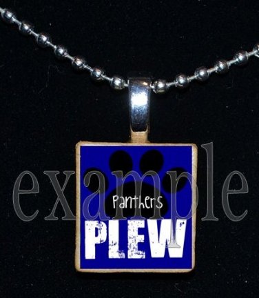 JAMES E PLEW PANTHERS Elementary School Team Mascot Pendant Necklace Charm or Keychain