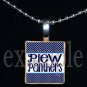 JAMES E PLEW PANTHERS Elementary School Team Mascot Pendant Necklace Charm or Keychain