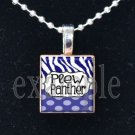 JAMES E PLEW PANTHERS Elementary School Team Mascot Pendant Necklace Charm or Keychain