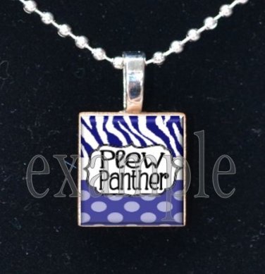 JAMES E PLEW PANTHERS Elementary School Team Mascot Pendant Necklace Charm or Keychain