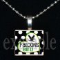 ADDIE R LEWIS GIRL FALCONS School Team Mascot Pendant Necklace Charm or Keychain