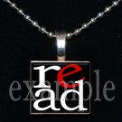 School Teacher READ Scrabble Necklace Pendant Charm or Key-chain Great Gift