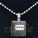 Personalized TEACHER Name on Composition Book Necklace Charm Scrabble Tile Pendant OR Keychain!
