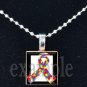 AUTISM Awareness Puzzle Ribbon Scrabble Tile Pendant Necklace Charm OR Key-chain