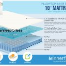New Boyd Innerflex 10" Hybrid Gel memory foam and Pocket coil Mattress-Pick Size
