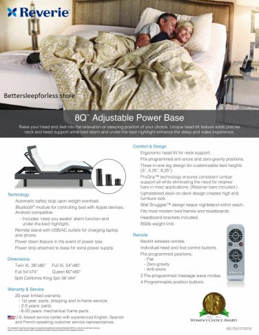 High End Reverie 8Q Split King Adjustable Bed Base! Free White Glove Delivery