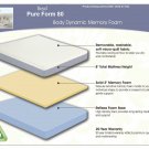 NEW QUEEN 8'' gel Memory Foam Mattress! Boyd Pure Form 80! Cooler Sleep Cover!