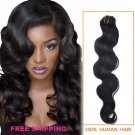 16/18/20''Brazilian 6A virgin hair body waves Human Hair Weave Wavy Hair Extensions