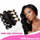 12/14/16'' 100% unprocessed brazilian virgin body wave hair extensions