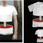 New 3D effect bone Print short sleeve Novelty Korean leisure Men T-shirt Ships Free Worldwide