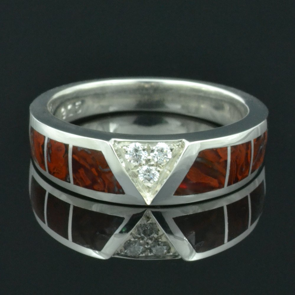 Dinosaur Bone Alternative Wedding Ring