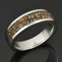 Tan Dinosaur Bone Ring in Cobalt Chrome
