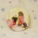 Tin Button (FlowerGirlBack)