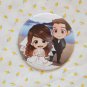 Round hand mirror (Wedding Couple Beach)