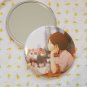 Round hand mirror (Rainy cafe kokomo design)