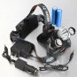 XM-L 3*T6 10W 3 Modes 5000LM White Light Headlamp Black