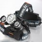 XM-L 3*T6 10W 3 Modes 5000LM White Light Headlamp Black