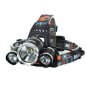XM-L 3*T6 10W 3 Modes 5000LM White Light Headlamp Black
