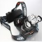 0XML 3*T6 5000LM 4 Modes Single LED Headlamp Black