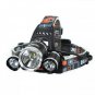 0XML 3*T6 5000LM 4 Modes Single LED Headlamp Black