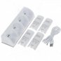 Charging Dock Stand with 4 Battery for Wii Remote Controller White