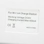 Charging Dock Stand with 4 Battery for Wii Remote Controller White
