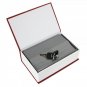 Dictionary Book Cash Money Jewelry Safe Storage Box Security Key Lock Red