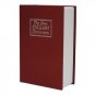 Dictionary Book Cash Money Jewelry Safe Storage Box Security Key Lock Red