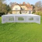 10' x 30' Outdoor Canopy Party Wedding Tent Heavy Duty Gazebo Pavilion White