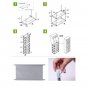 Portable 10 Layer 9 Grid Shoe Rack Shelf Storage Closet Organizer Cabinet
