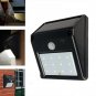 12-LED Solar Powered PIR Motion Sensor Light Outdoor Garden Security Wall Light