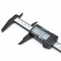 1.6" LCD 150mm Carbon Fiber Digital Caliper Black & Silver Gray