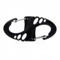Multi-Functional Portable 8-Shaped Carabiner Clip Hook Black