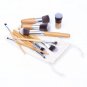 New 11Pcs Fiber Nylon Bamboo Handle Makeup Brush Set Kits for Cosmetic with Bag