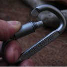 Super Strong 5Pcs Aluminum Carabiner D-Ring Clip Hook Hiking Keychain Locking