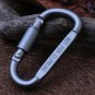 Super Strong 5Pcs Aluminum Carabiner D-Ring Clip Hook Hiking Keychain Locking