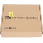 Slim Portable USB 2.0 External Optical DVD CD-RW Burner Writer Drive Black